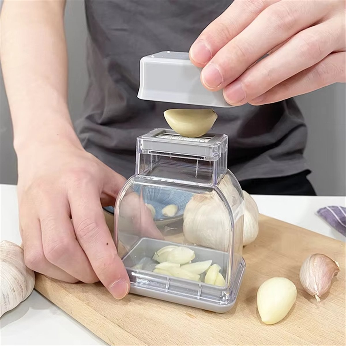 Kitchen Gadgets Essential - N14R Top Garlic Press and Peeler
