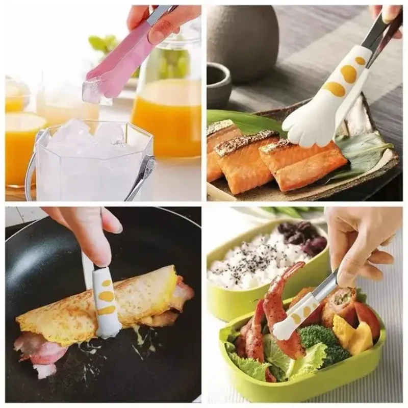 Kitchen Gadgets And Utensils - Cat Paw Shape Food Tongs Cute