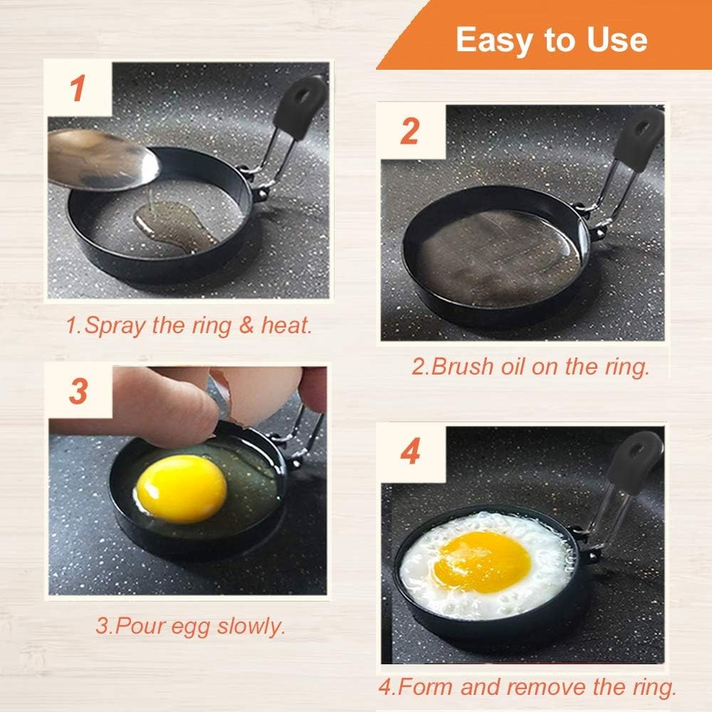 Anti-scaldNonstick Egg Fried R - Breakfast Sandwich Maker 评论和价格