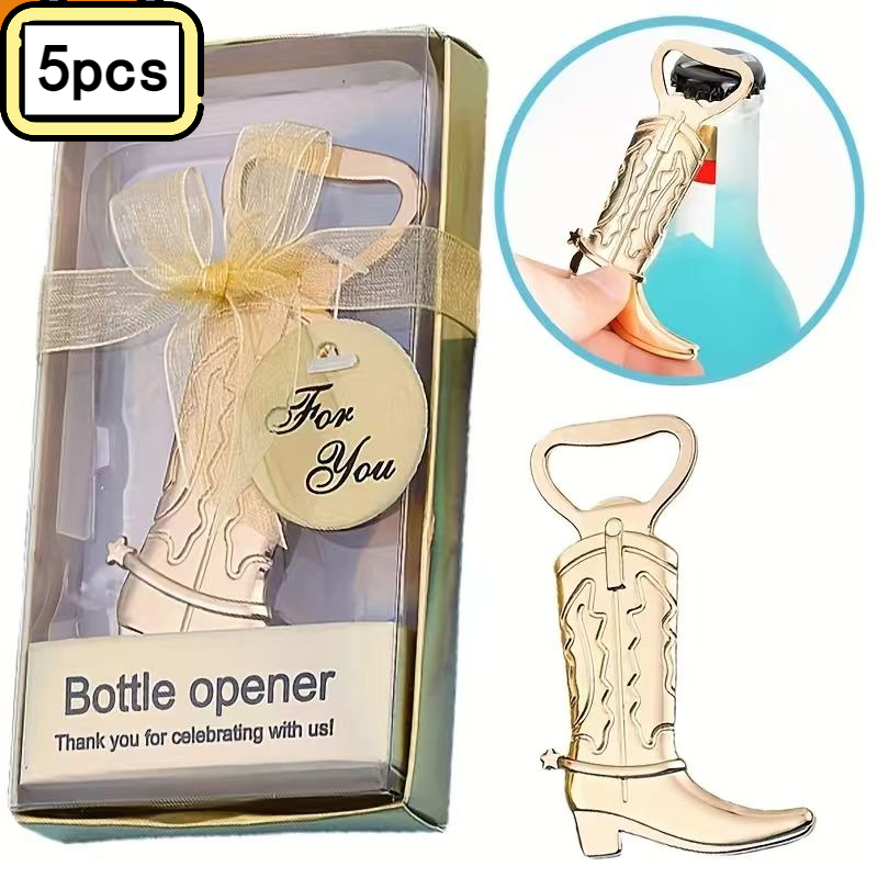 5pcs Boot Bottle Opener with P - Kitchen Gadgets Presents 评论和价格
