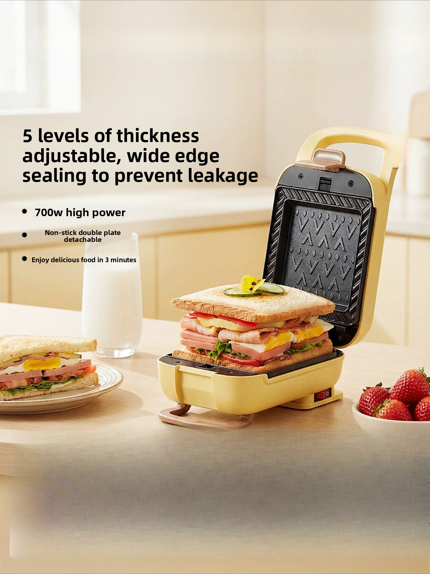 Household Thickened Hot Press  - Breakfast Sandwich Maker 评论和价格