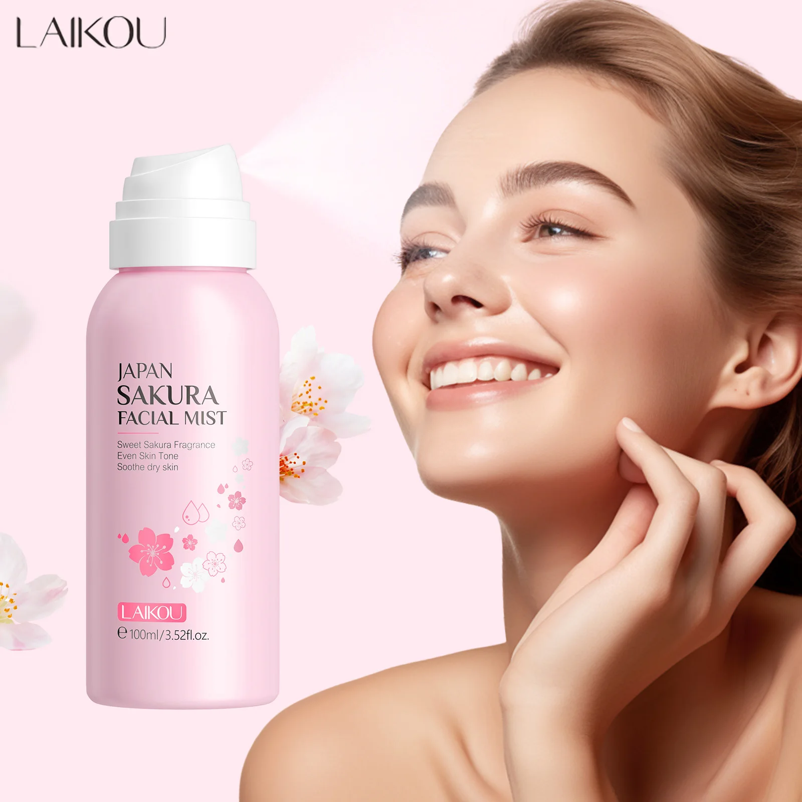 LAIKOU Sakura Facial Mist Brig - Oil Mister Spray Bottle 评论和价格