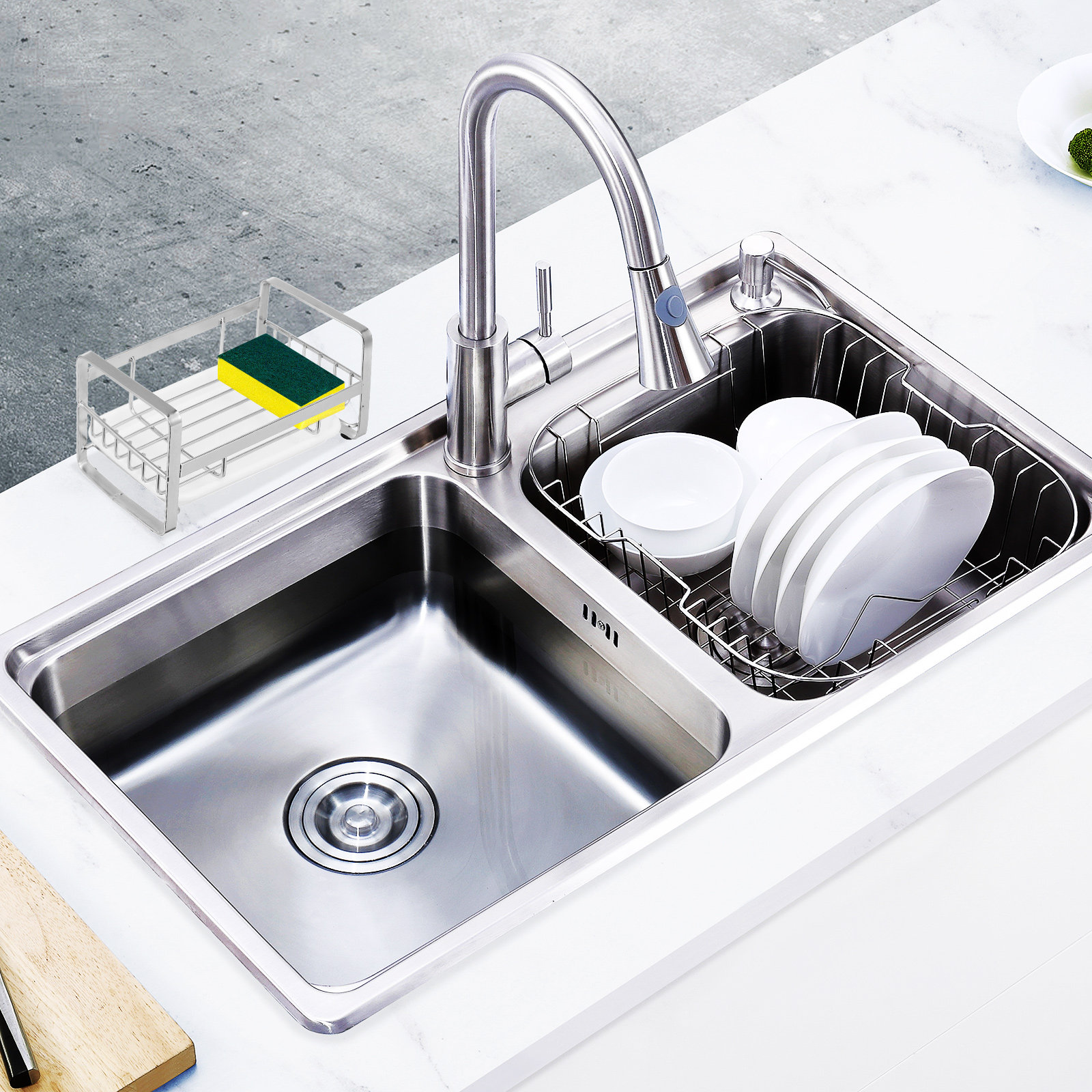 Organizer Sink Sponge Holder S - Kitchen Gadgets Essential 评论和价格