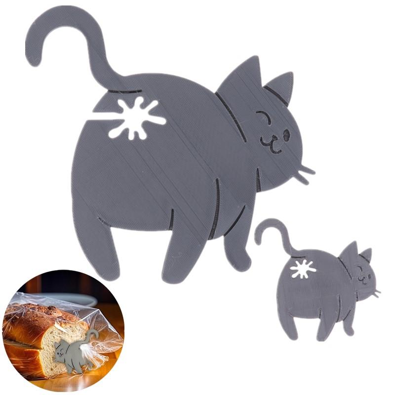 3D Printed Cat Bread Clip Bag  - Kitchen Gadgets To 3D Print 评论和价格