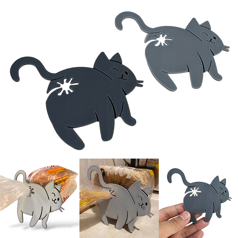 2pcs Funny Cat Butt Bag Clip,  - Kitchen Gadgets To 3D Print 评论和价格