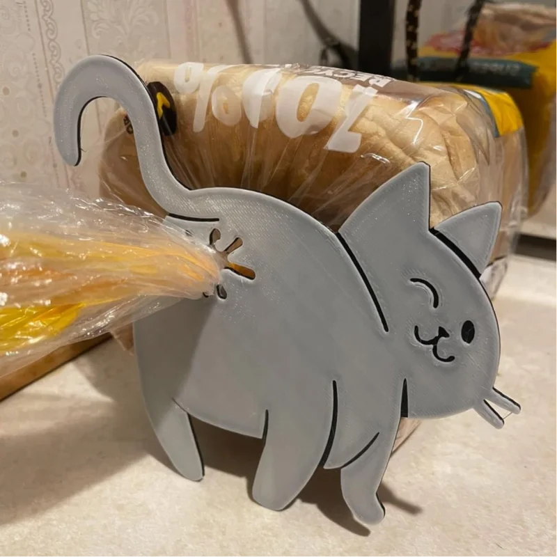 Bag Clips 3d Printed Cat Butt  - Kitchen Gadgets To 3D Print 评论和价格