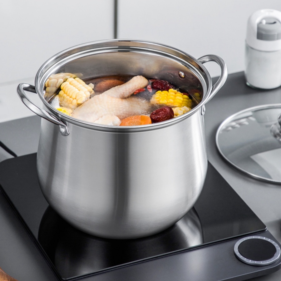 1pc Large Stainless Steel Stoc - Kitchen Gadgets Essential 评论和价格