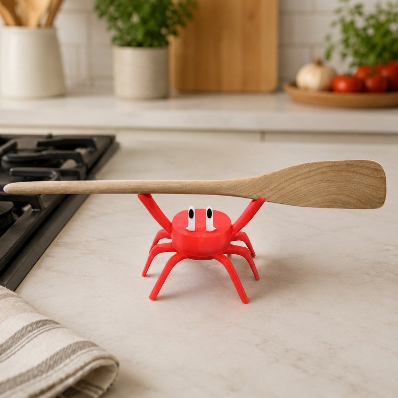 Red Crab Spoon Rest, Cute Crab - Kitchen Gadgets And Utensils 评论和价格