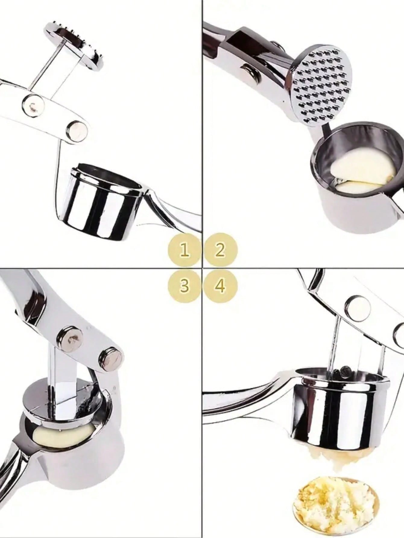 Kitchen Garlic Press Crusher M - Manual Garlic Press 评论和价格