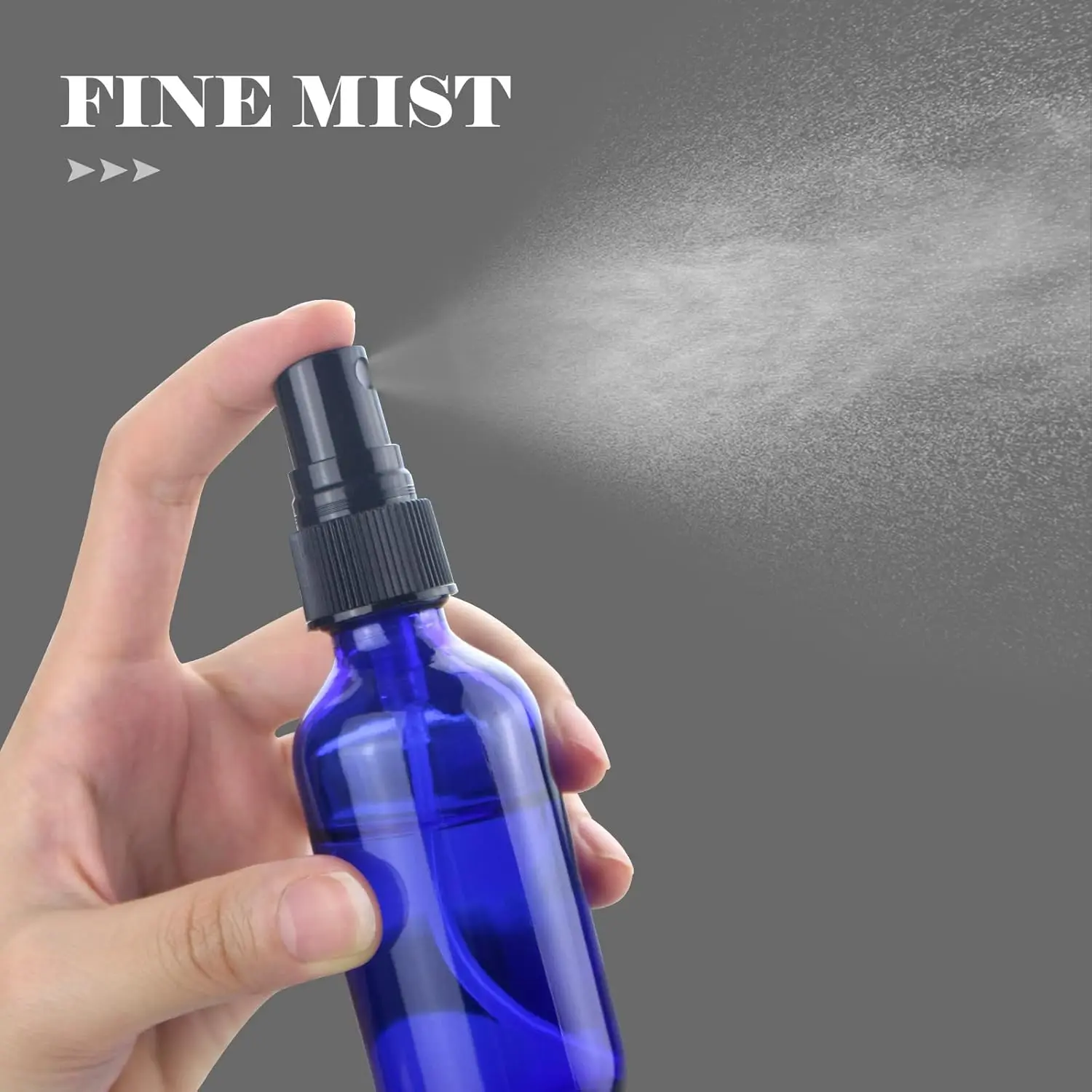 1 Piece 5ml /100ml Blue Glass  - Oil Mister Spray Bottle 评论和价格